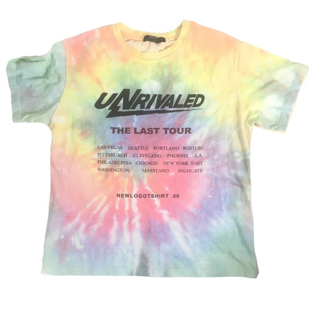 Bershka Tie Dye Top Graphic T-Shirt Portugal‎ 2019  Small